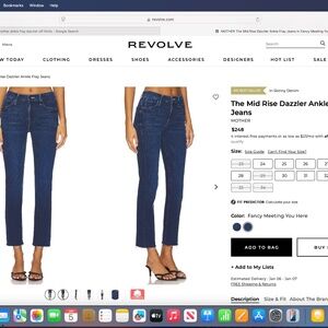 MOTHER Ankle Step Frey Dazzler Jeans